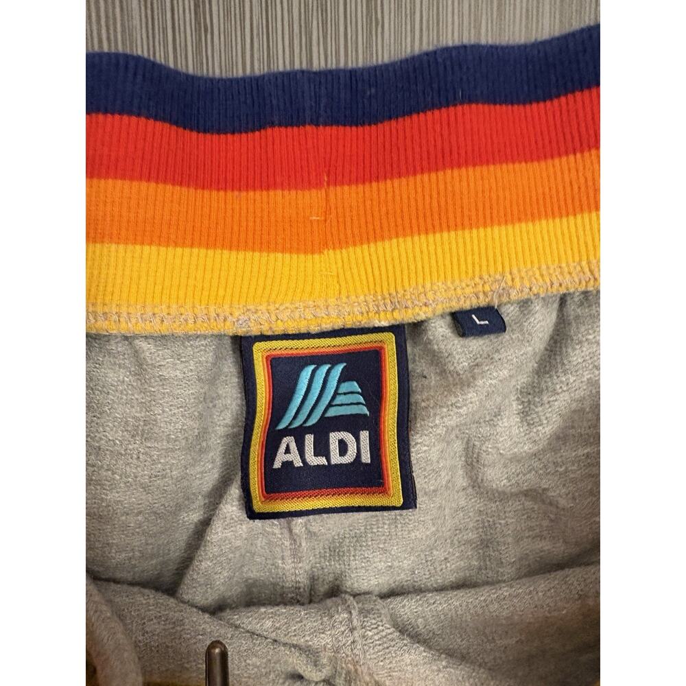 Aldi Grocery Store Women’s Style 1 Joggers Athletic Pants Gray Large L - Picture 4 of 7